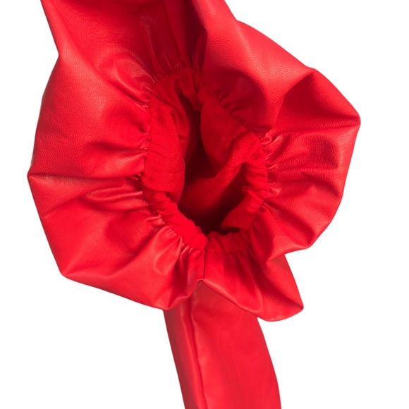 THML Faux Leather Puff Sleeve Top - Picture 5 of 6